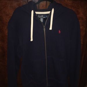 Polo Ralph Lauren Drawstring Zip Up Hoodie